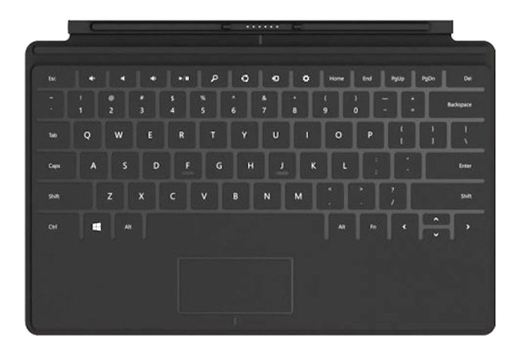 Cubierta Touch Protectora Microsoft Para Surface Rt - Negro_0