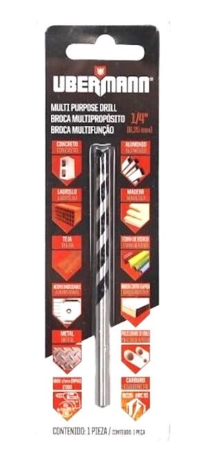 Ubermann Broca Multipropósito 1/4 X 4 Pulgadas D7060 Th774ex_0