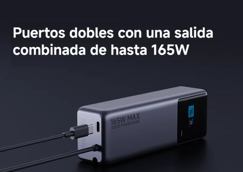 Power Bank Xiaomi 165w 10000mah Super Fast Charger Con Cable Plateado_1