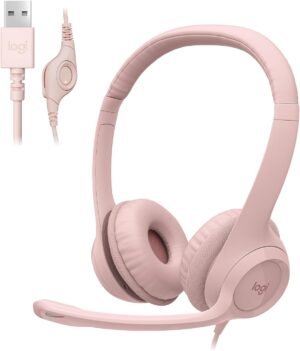 Audífonos Logitech H390 Usb Rosa 981-001280_0