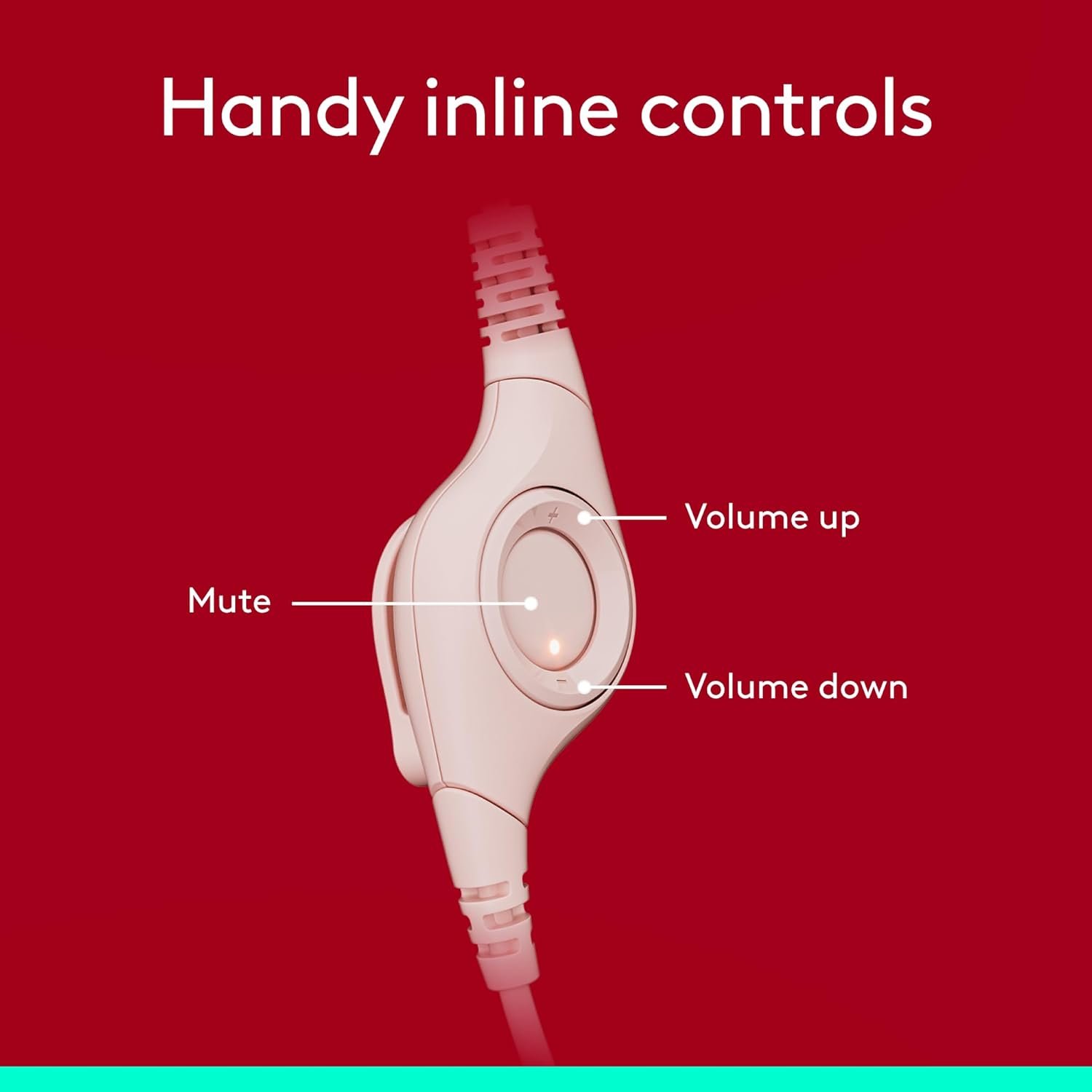 Audífonos Logitech H390 Usb Rosa 981-001280_4