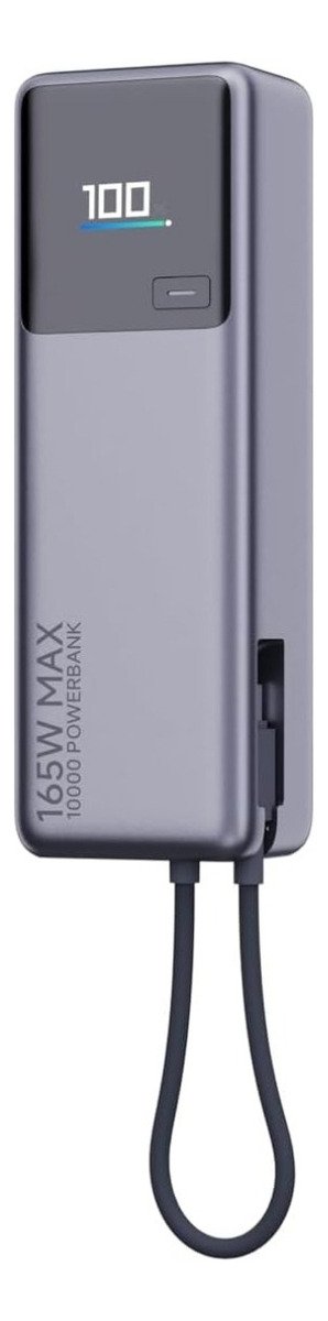 Power Bank Xiaomi 165w 10000mah Super Fast Charger Con Cable Plateado_6