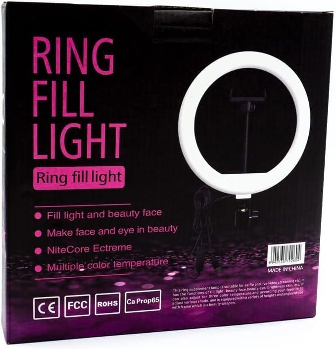 Aro Anillo Selfie Luz Led 26cm Trípode Ring Light Celular Color Negro_8