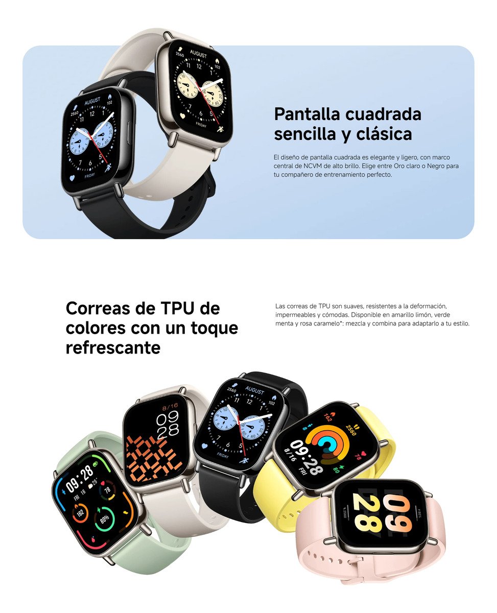 Smartwatch Xiaomi Redmi Watch 5 Lite Amoled 1.96' Light Gold_5