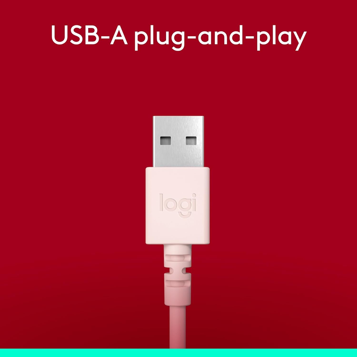 Audífonos Logitech H390 Usb Rosa 981-001280_5