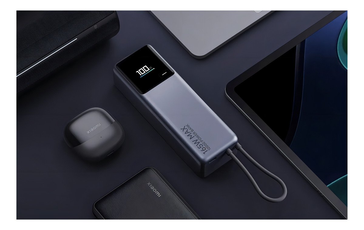 Power Bank Xiaomi 165w 10000mah Super Fast Charger Con Cable Plateado_4