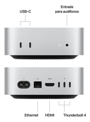 Apple Mac Mini M4 16gb (memoria Unificada) 256 gb Plata Plateado_1