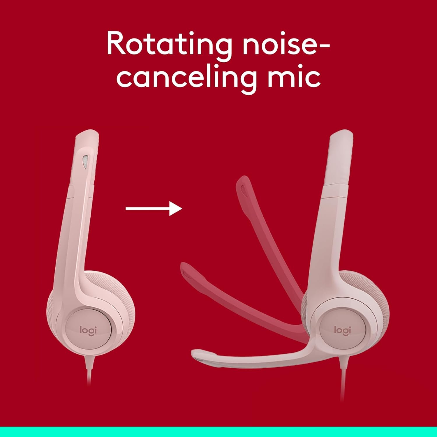 Audífonos Logitech H390 Usb Rosa 981-001280_3