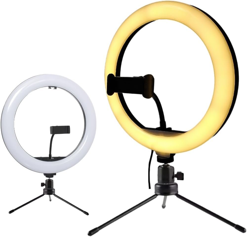 Aro Anillo Selfie Luz Led 26cm Trípode Ring Light Celular Color Negro_7