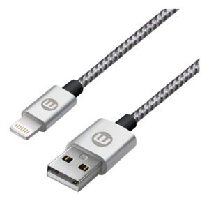 Cable Mobo Bicolor Lightning 1m Color Plata_0
