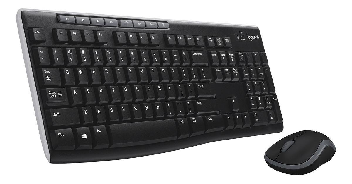 Kit Teclado Y Mouse Inalambrico Logitech Mk270 Color Negro_5