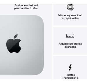 Mac Studio Chip m4max Cpu14 núcleos Gpu32 núcleos 512 gb Ssd Color Plata Apple_1