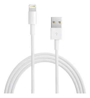 Cable Cargador 2m Lightning iPhone 5 6 7 8 X 11 12 iPad Blanco